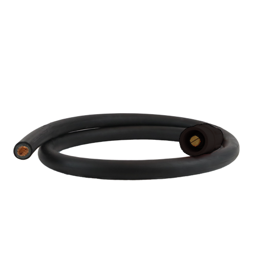 Power Assemblies Pig Tails 400A Type W Series 16 Male / Blunt 5' Black