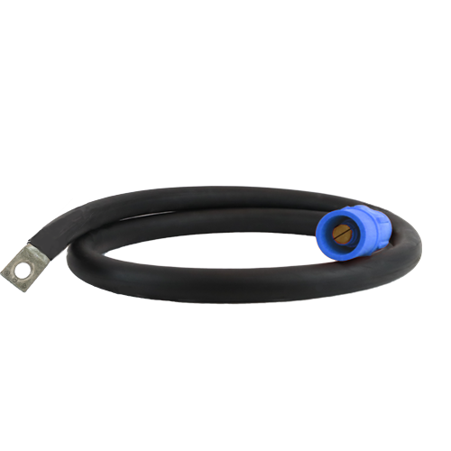 Power Assemblies Pig Tails 400A Type W Series 16 Male / Lug 5' Blue