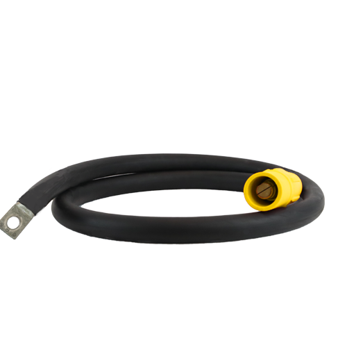 Power Assemblies Pig Tails 400A Type W Series 16 Male / Lug 5' Yellow