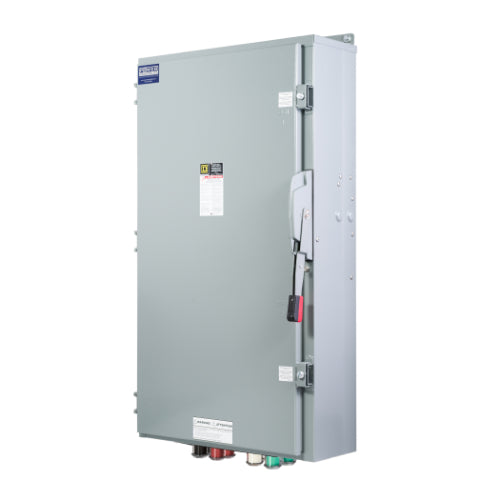 Cam Lock Connection Switch 600A, Single-Throw, Non-Fusible, Non-Switched Neutral, Cams to Source, 120/240V