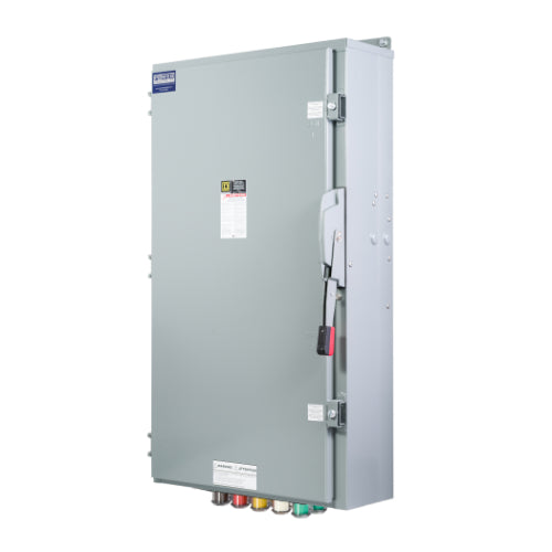 Cam Lock Connection Switch 600A, Single-Throw, Non-Fusible, Non-Switched Neutral, Cams to Load, 277/480V