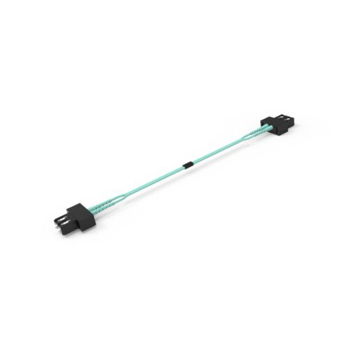 DMSI SC to SC, Duplex, Multimode OM3, 2.0mm, Aqua, 2 meter 6161002G2A9002M