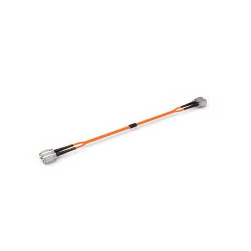 DMSI ST to ST, Duplex, Multimode OM1, 2.0mm, Orange, 3 meter 6767002F2N9003M