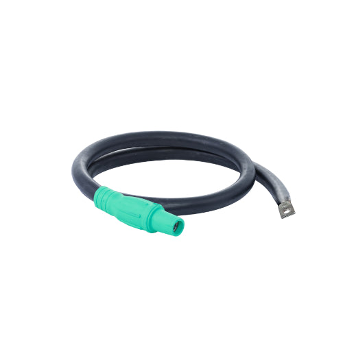 Power Assemblies Pig Tails 400A Type W Series 16 Female / Lug 6' Green
