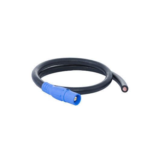 Power Assemblies Pig Tails 400A Type W Series 16 Male / Blunt 6' Blue