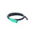 Power Assemblies Pig Tails 400A Type W Series 16 Male / Blunt 6' Green
