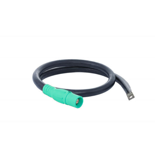 Power Assemblies Pig Tails 400A Type W Series 16 Male / Lug 6' Green
