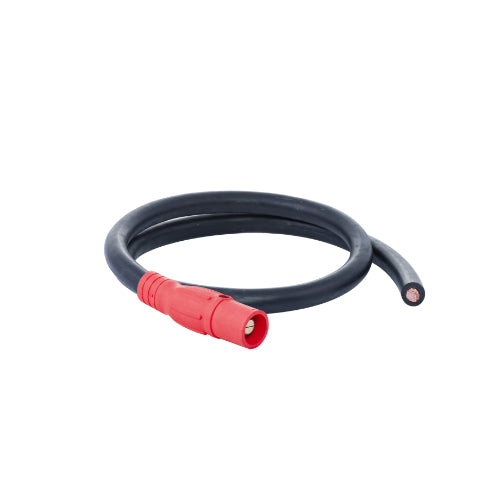 Pig Tails 400A 4/0 Type W Series 16 Male / Blunt 6' Red