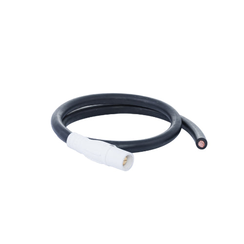 Power Assemblies Pig Tails 400A Type W Series 16 Male / Blunt 6' White