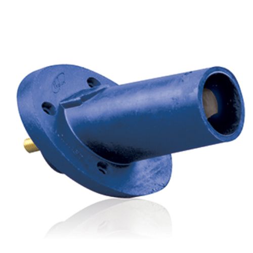 17 Series Male Panel Mount CAM Locks, Threaded Stud Termination, 250-750MCM, 690 Amp Max, blue