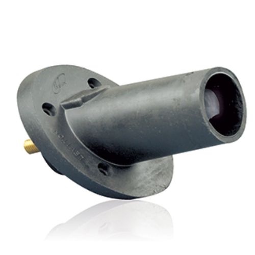 17 Series Male Panel Mount CAM Locks, Threaded Stud Termination, 250-750MCM, 690 Amp Max, Black