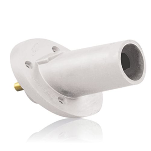 17 Series Male Panel Mount CAM Locks, Threaded Stud Termination, 250-750MCM, 690 Amp Max, White