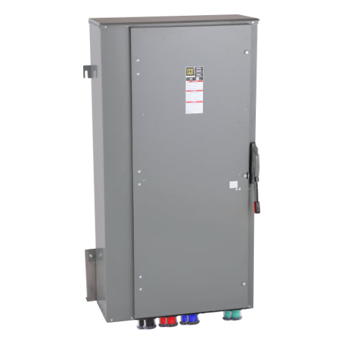 Cam Lock Connection Switch 800A, Single-Throw, Non-Fusible, No Neutral, Cams to Load, 208V