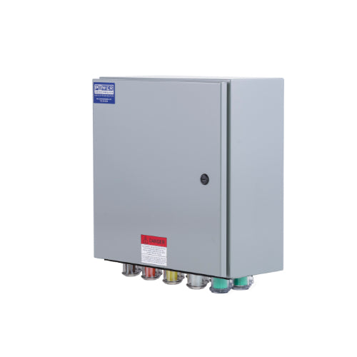 Power Assemblies Camlock Con Box, Bottom 90°, Double Set Screw, 800 Amps, 277/480 Volts, Female, Brn/Org/Yel/Wht/Grn