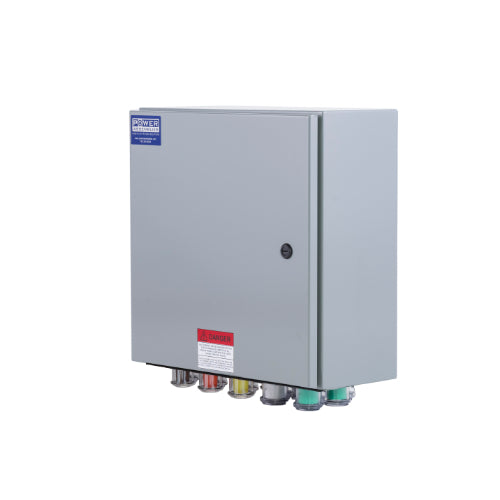 Power Assemblies Camlock Con Box, Bottom 90°, Threaded Post, 800 Amps, 277/480 Volts, Female, Brn/Org/Yel/Wht/Grn