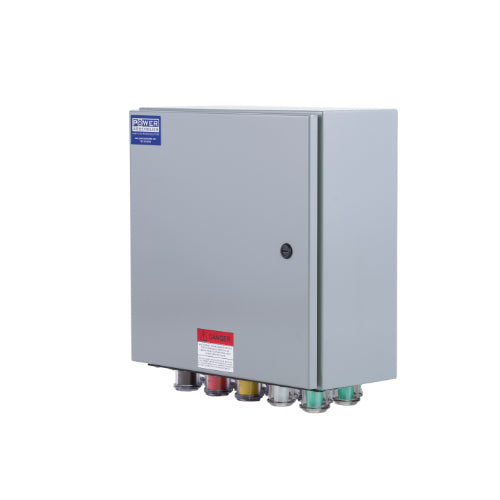 Power Assemblies Camlock Con Box, Bottom 90°, Double Set Screw, 800 Amps, 277/480 Volts, Male, Brn/Org/Yel/Wht/Grn