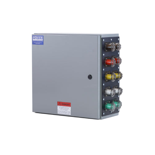 Power Assemblies Camlock Con Box, Right 90°, Double Set Screw, 800 Amps, 277/480 Volts, Female, Brn/Org/Yel/Wht/Grn