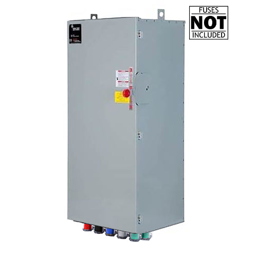 Power Assemblies Cam Lock Connection Switch 800A, Double-Throw, Fusible, Non-Switched Neutral, Cams to Source, 347/600V