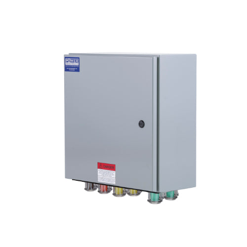 Power Assemblies Camlock Con Box, Bottom 90°, Threaded Post, 800 Amps, 480 Volts, Female, Brn/Org/Yel/Grn