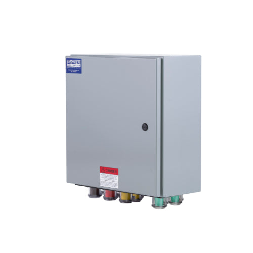 Power Assemblies Camlock Con Box, Bottom 90°, Threaded Post, 800 Amps, 480 Volts, Male, Brn/Org/Yel/Grn