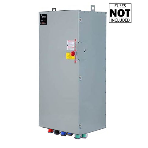 Power Assemblies Cam Lock Connection Switch 800A, Double-Throw, Fusible, No Neutral, Cams to Load, 600V