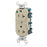 Leviton Duplex Recept Outlet,NEMA5-15R,2P3W,125V,Power Indicator-IV