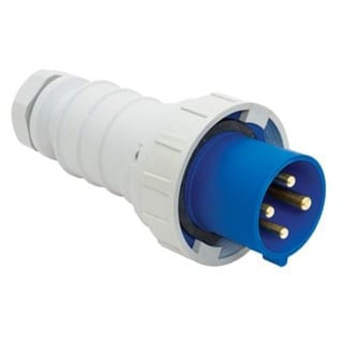 Arrow Hart Plug Pin&Sleeve 100A 250V 3PH 3P4W White  Blue
