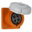 Arrow Hart Receptacle Pin&Sleeve 60A 125/250V 3P4W White  Orange