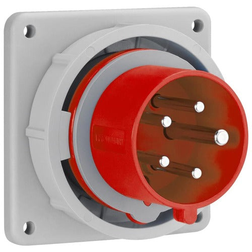 Arrow Hart Inlet Pin&Slv 20A277/480V 3PH 4P5W White  Red