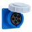 Arrow Hart Receptacle Pin&Slv 20A 120/208V 3PH 4P5W White  Blue