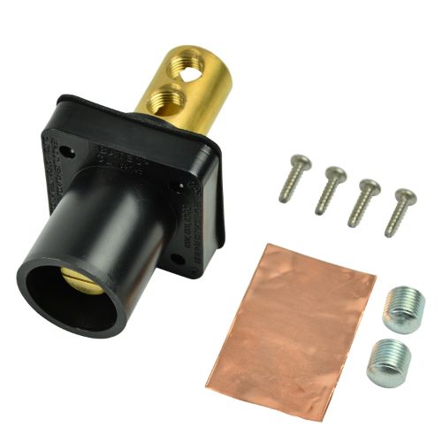 Marinco CL Series Panel Mount (400A/600V)#2-2/0 AWG Male - Black (A)