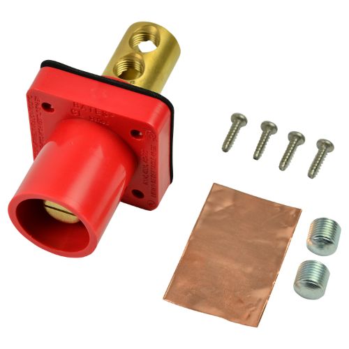 Marinco CL Series Panel Mount (400A/600V)#2-2/0 AWG Male - Red (C )