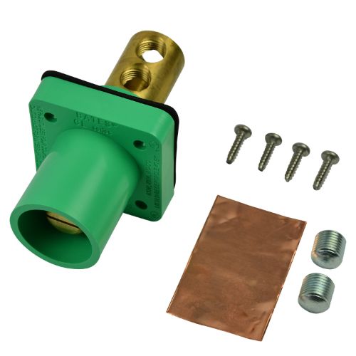 Marinco CL Series Panel Mount (400A/600V)#2-2/0 AWG Male - Green (E)
