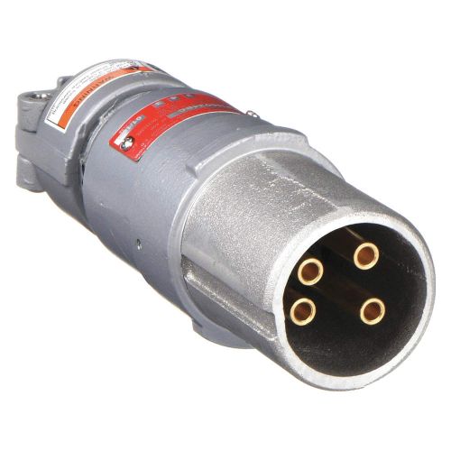 Appleton CPH6034BC Pin and Sleeve Plug, 600V, 60A, 4P, 3W