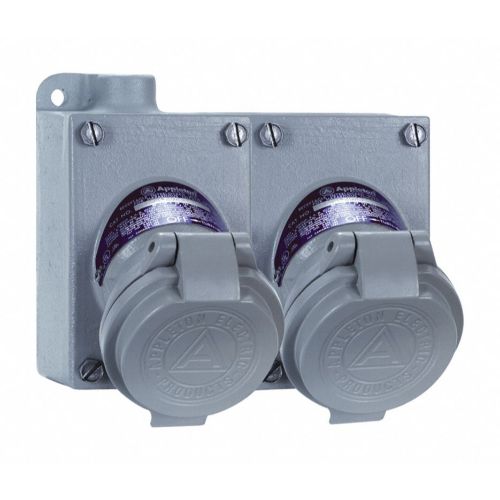 Appleton CPS152112 Pin and Sleeve Receptacle, 120/240V, 20A, 3P, 2W, 2G,FT,1/2"