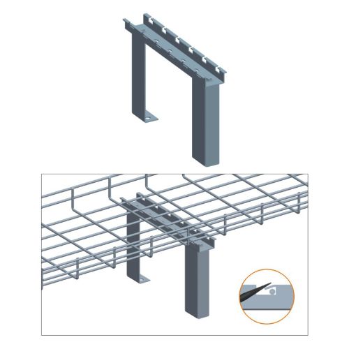 Quest Manufacturing Cabinet & Floor Stand for 6" wire cable tray
