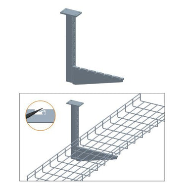 Flag Ceiling Bracket for Wire Mesh Cable Trays