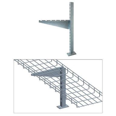 Flag Floor Stand for Wire Mesh Cable Trays