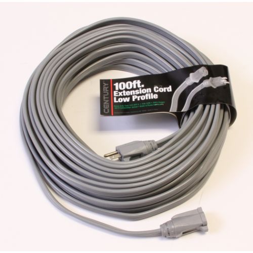 Century Wire And Cable 100' 12/3 SPT-3 Low Profile Extension Cord Grey/Grey