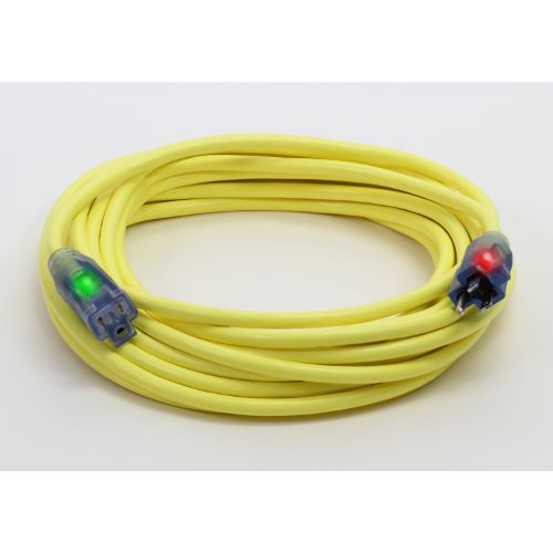 Century Wire And Cable 100' 14/3 SJTW Pro Glo Extension Cord Yellow