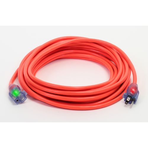 Century Wire And Cable 100' 12/3 SJTW Pro Glo Extension Cord Orange