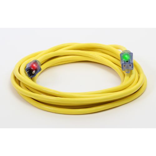 Century Wire And Cable 100' 12/3 SJTW Pro Glo Extension Cord Yellow