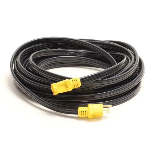 Century Wire And Cable 50' 12/3 UL Flat Convention Center Extension Cord Black/Yellow