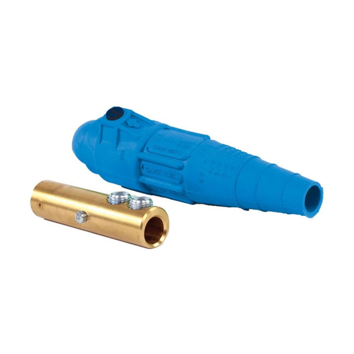 Cam-Lok J Series E-Z1018 Female Plug Double Set Screw #2 To 2/0 Blue