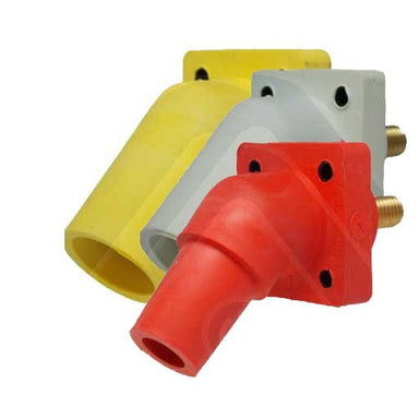 Crouse-Hinds Cam-Lok, 45 Degree Panel Mount,Threaded Post, 4 Amp Max, Series 16