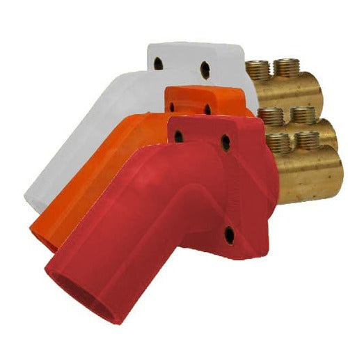 Crouse-Hinds Cam-Lok, 45 Degree Panel Mount, Double-Set-Screw, 4 Amp Max, Series 16