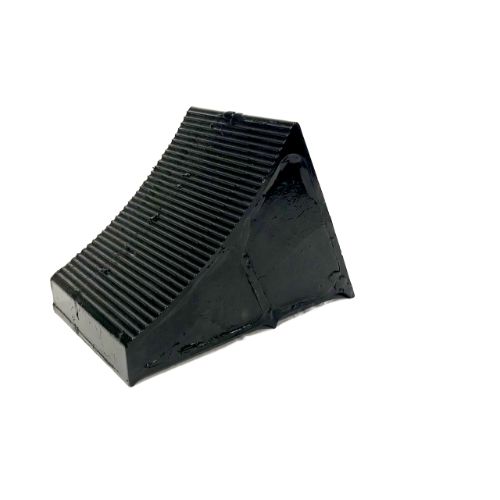 large height 7" wheel chock in black