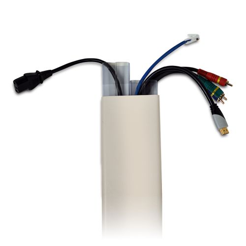 Quest Manufacturing 3" X 48" Tv Wirehider Kit:(2) 1-1/2"X 48" Wirehiders, Beige, 1Pk