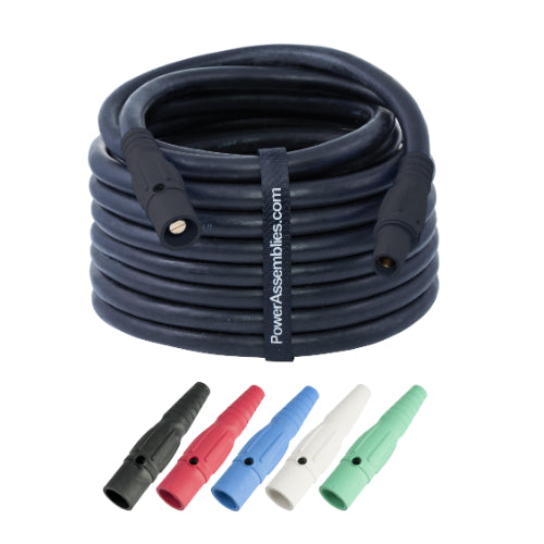 (5) 4/0 AWG Generator Cable Set, 75', 120/208V (BLK/RED/BLU/WHT/GRN) Portable Power Package