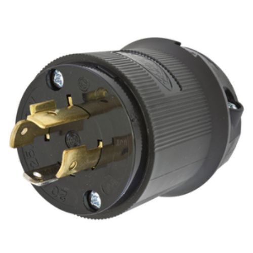 Hubbell 125 VAC Black Industrial grade Black Locking Device